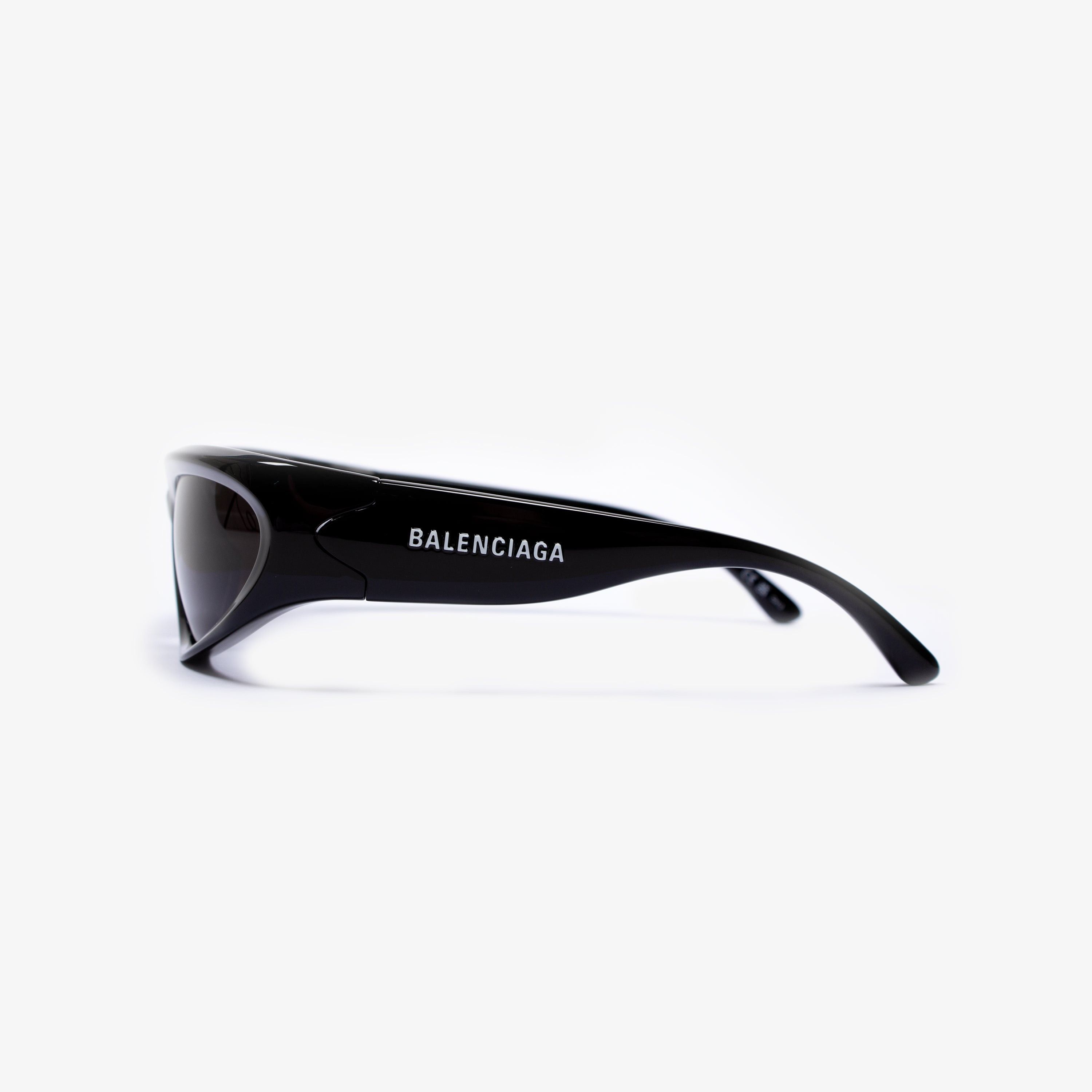 Balenciaga BALENCIAGA BLACK SWIFT OVAL SUNGLASSES Size ONE SIZE - 3 Thumbnail