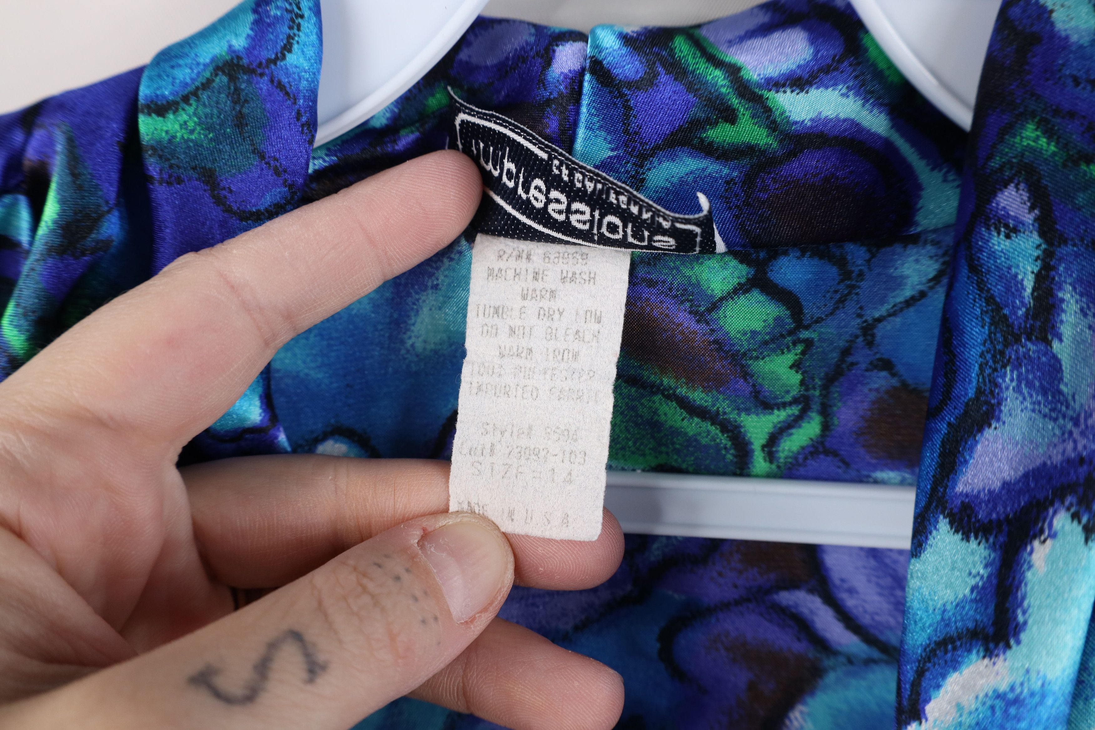Vintage Vintage 80s 90s Streetwear Flower Blazer Shirt Jacket USA Size XL / US 12-14 / IT 48-50 - 9 Thumbnail