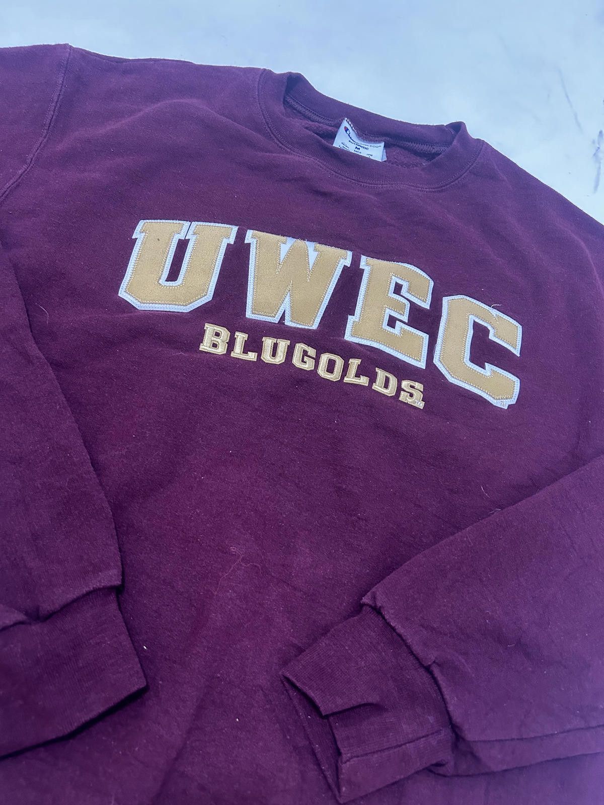 Champion UWEC Blugolds Maroon Crewneck Sweatshirt Medium Size US M / EU 48-50 / 2 - 3 Thumbnail