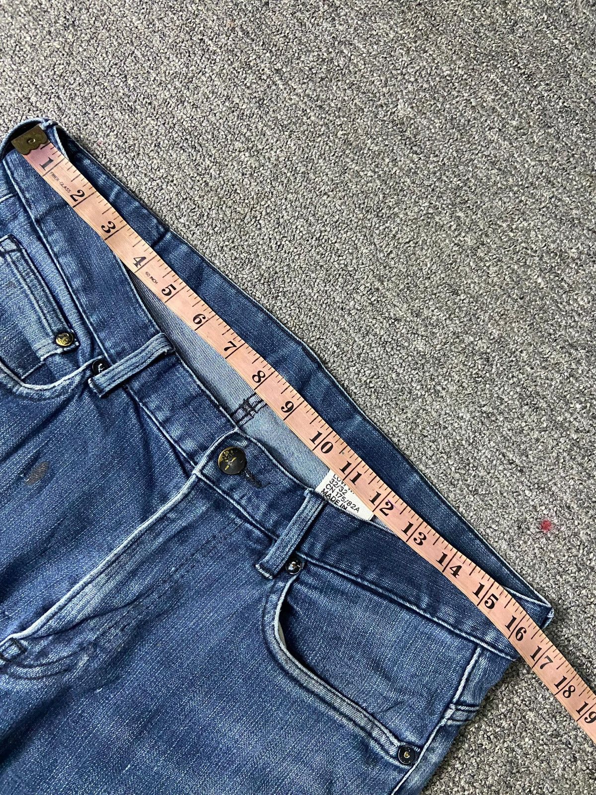 H&M × Japanese Brand × Vintage H&M Slim Low Waist Distressed Denim Jeans (131) Size US 33 - 5 Thumbnail