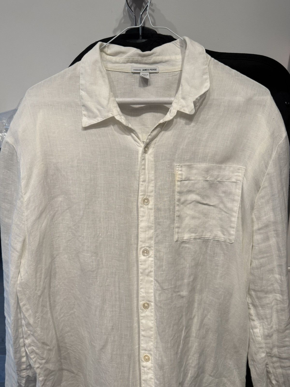 James Perse James Perse White Linen Size US M / EU 48-50 / 2 - 2 Thumbnail