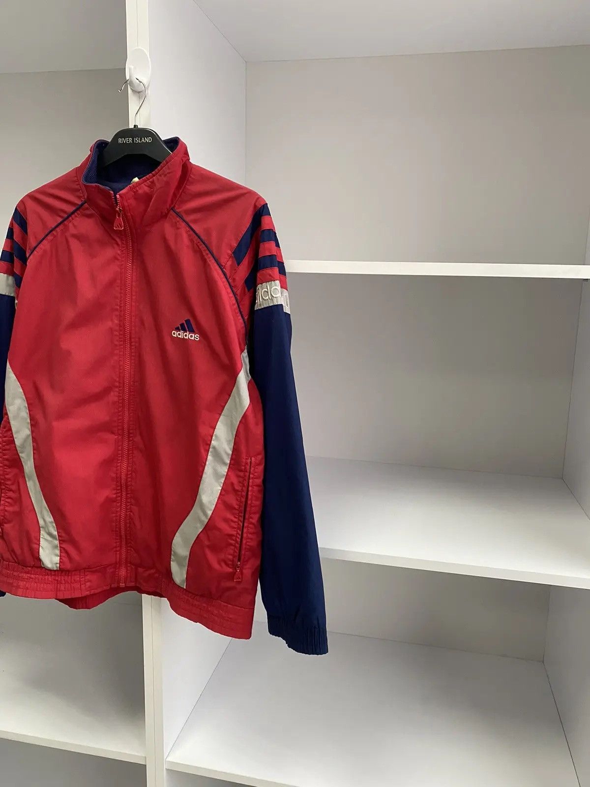 Adidas × Vintage Vintage Adidas Red 90s Style Track Jacket Size US M / EU 48-50 / 2 - 4 Thumbnail