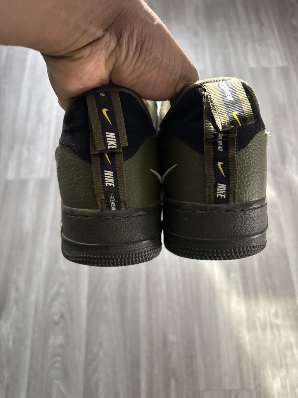 Nike Nike Air Force 1 07 LV8 Utility Olive Canvas Size US 13 / EU 46 - 4 Thumbnail