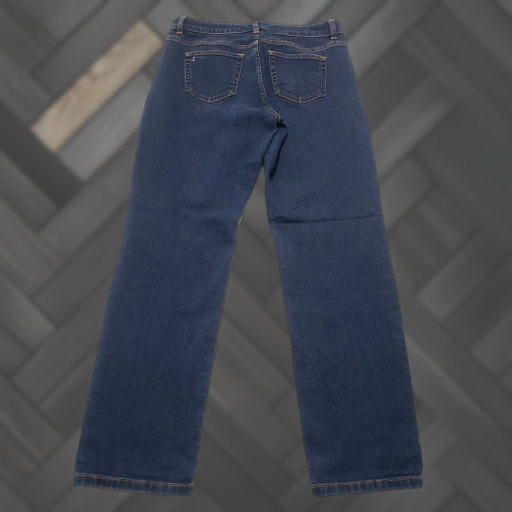 Michael Kors Michael Kors Dillon Relaxed Jeans Womens Size 6 Blue 31×29 Stretch Denim 5-Pocket Design Sheer? Size 28" / US 6 / IT 42 - 1 Thumbnail