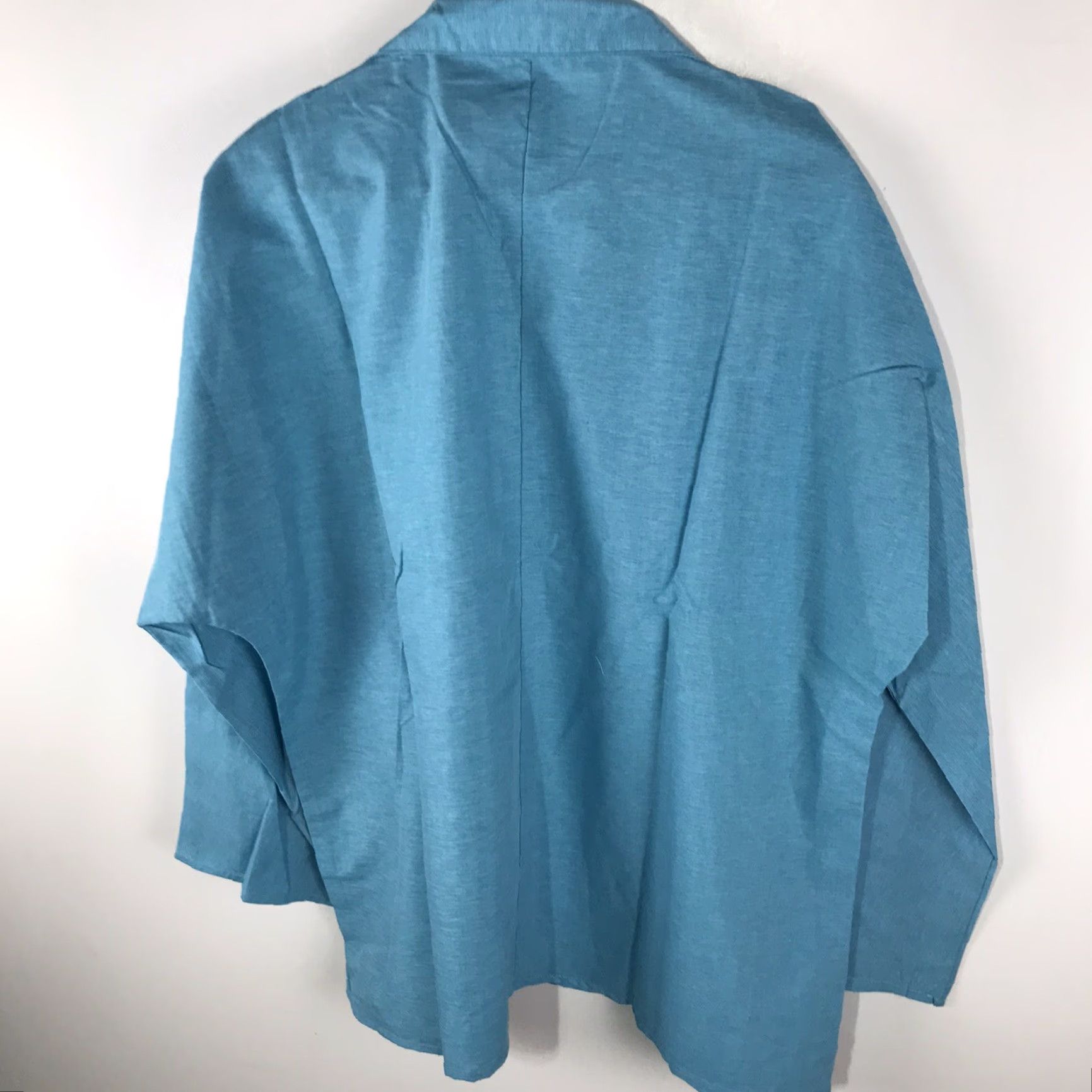 Vintage MissLook Blue Collared Pullover Top Women Size L Size L / US 10 / IT 46 - 4 Thumbnail