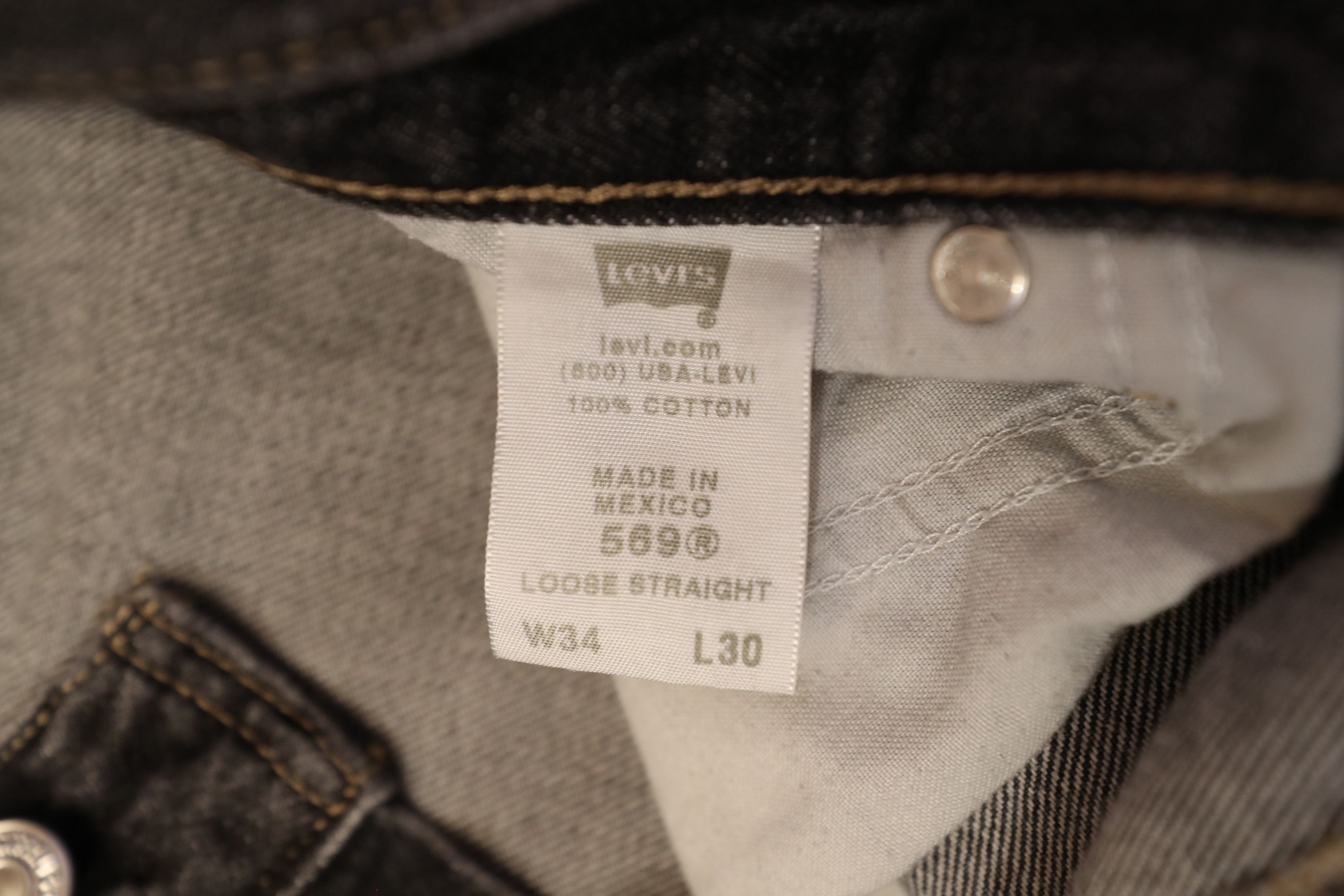 Levi's Levis 569 LOOSE STRAIGHT FIT MEN'S JEANS (34x32) Size US 36 / EU 52 - 6 Thumbnail