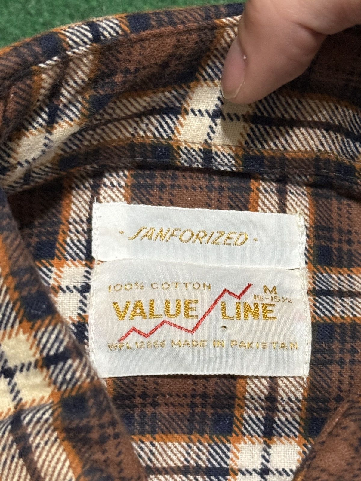 Vintage Sanforized Cotton Flannel Vintage 80s 90s Plaid Button Up Size US M / EU 48-50 / 2 - 3 Thumbnail