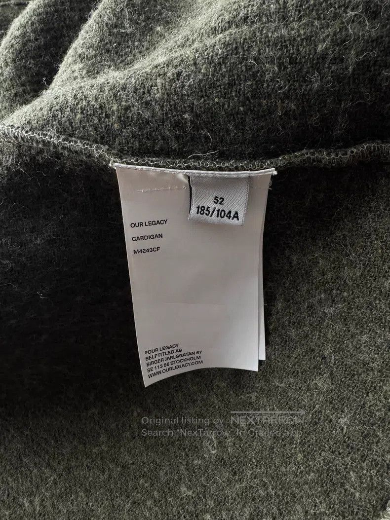 Our Legacy Our Legacy Avocado green cardigan Size US L / EU 52-54 / 3 - 8 Thumbnail