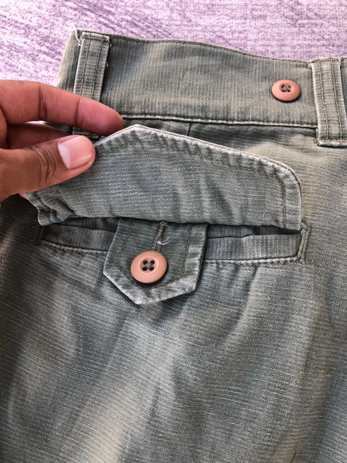 Vintage Cargo Trousers Military With 6 Pocket Workware Pants Size US 28 / EU 44 - 16 Thumbnail