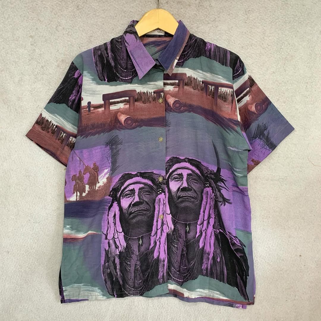 Other Ginch Vintage Pattern Summer Indian Shirt Size US L / EU 52-54 / 3 - 1 Thumbnail