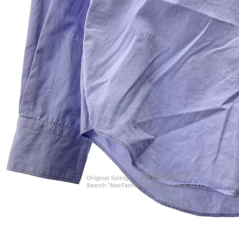 Comme des Garcons Comme Des Garcons Light Blue Cotton Ruffled Collar Shirt Size XS / US 0-2 / IT 36-38 - 3 Thumbnail