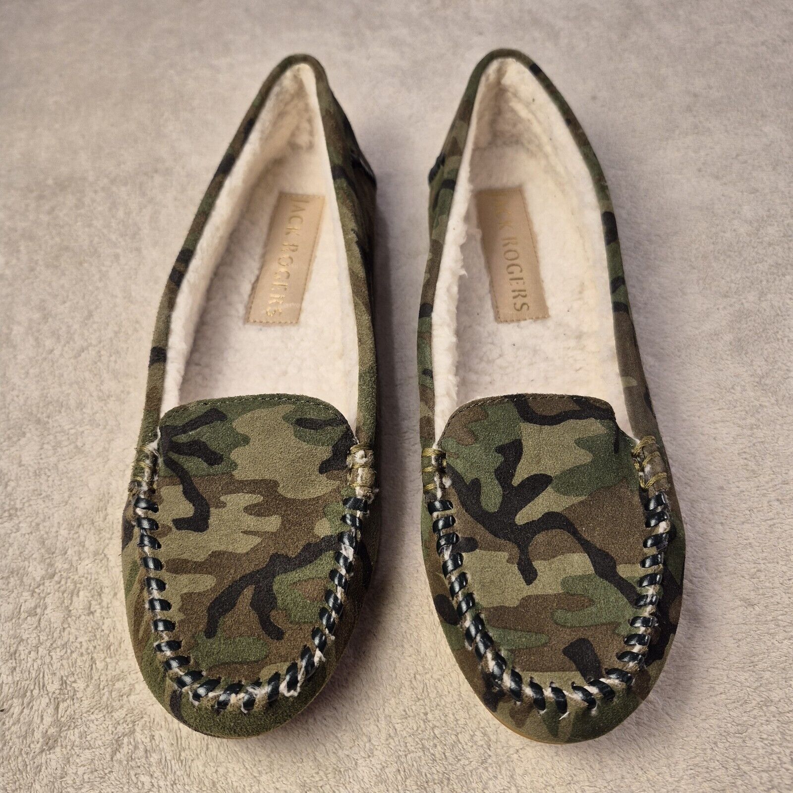 Jack Rogers Jack Rogers Sherpa Lined Moccasins Millie Camo S 9B Rubber Size US 9 / IT 39 - 10 Thumbnail