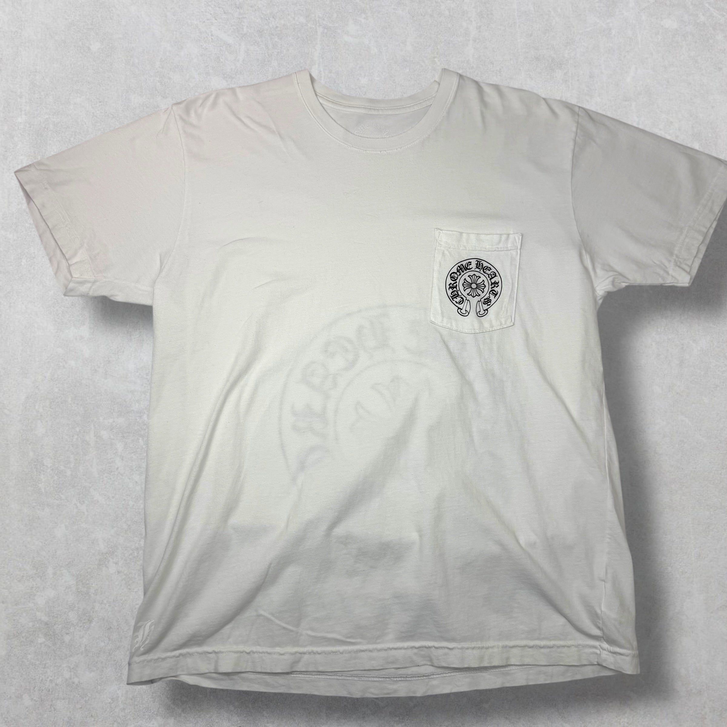 Chrome Hearts Chrome Hearts Los Angeles Horseshoe White Tee XL Size US XL / EU 56 / 4 - 2 Thumbnail