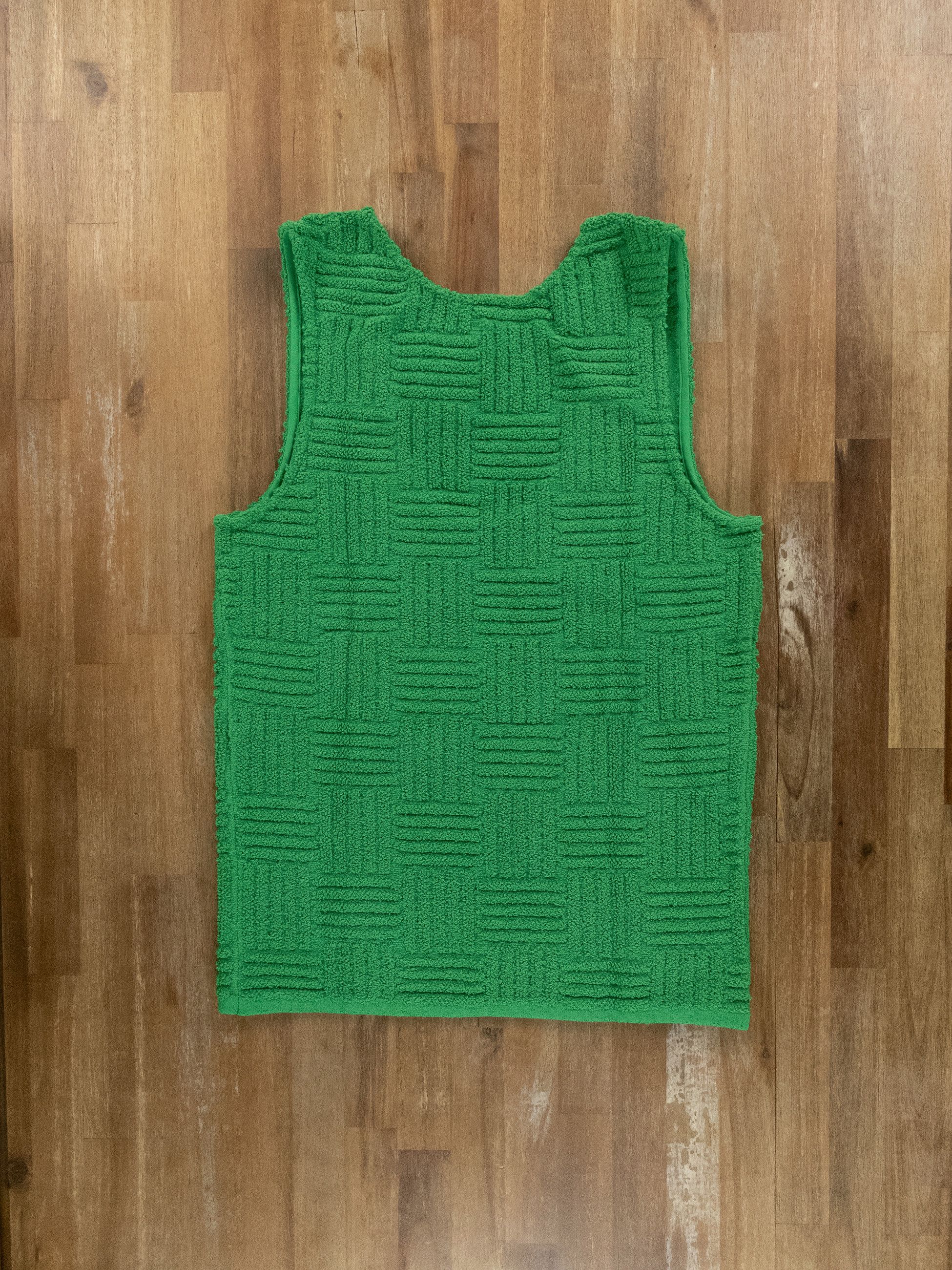 Bottega Veneta BOTTEGA VENETA green Terry cloth towelling tank top t-shirt Size US M / EU 48-50 / 2 - 10 Thumbnail