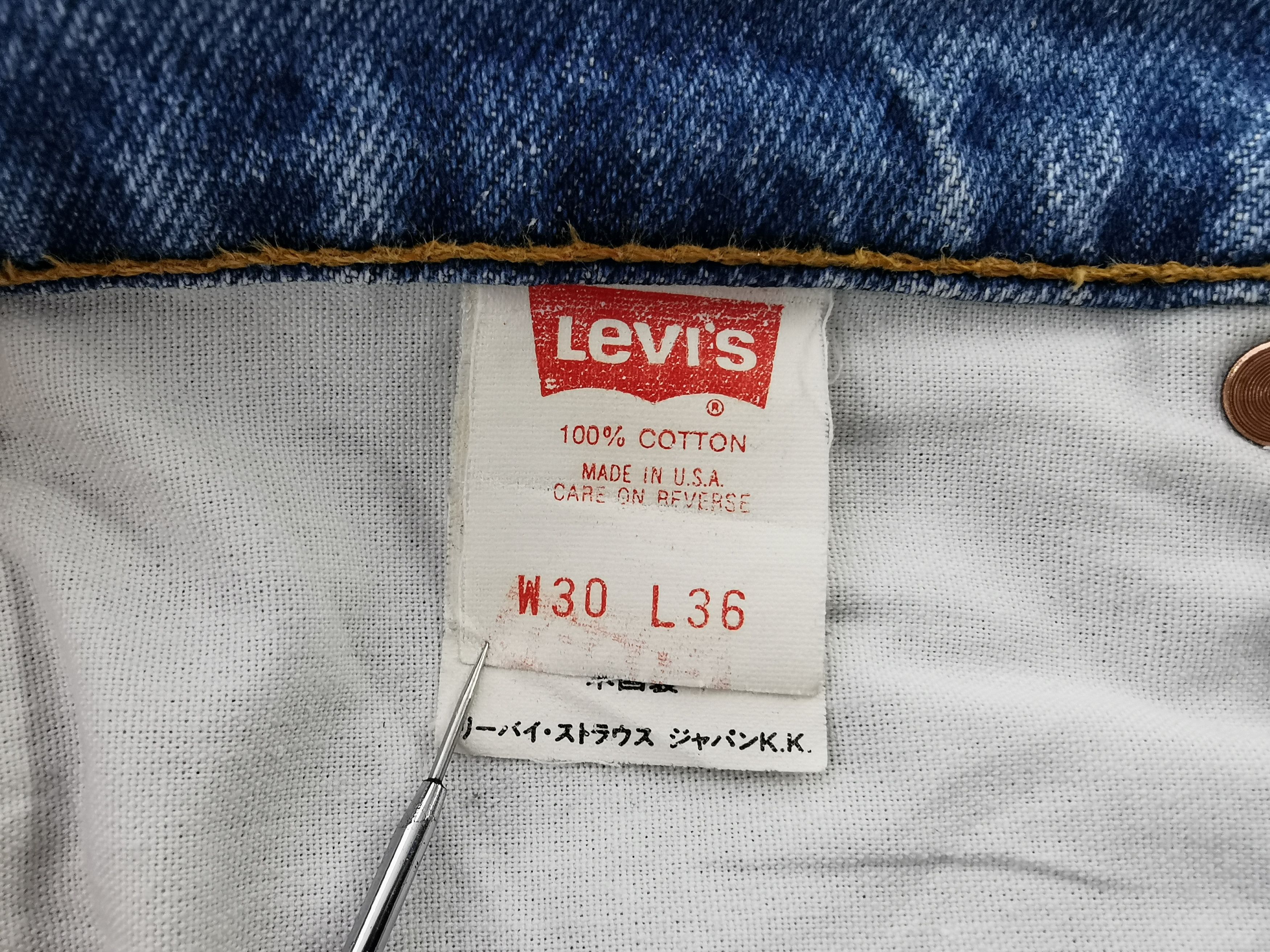 Levi's Distressed Vintage 90s Levis Lot 505 Denim Made In USA Size US 30 / EU 46 - 8 Thumbnail