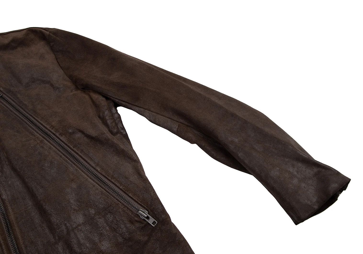 Maison Margiela Brown Waxed Suede Leather Riders Jacket Size 52 Size US L / EU 52-54 / 3 - 4 Thumbnail