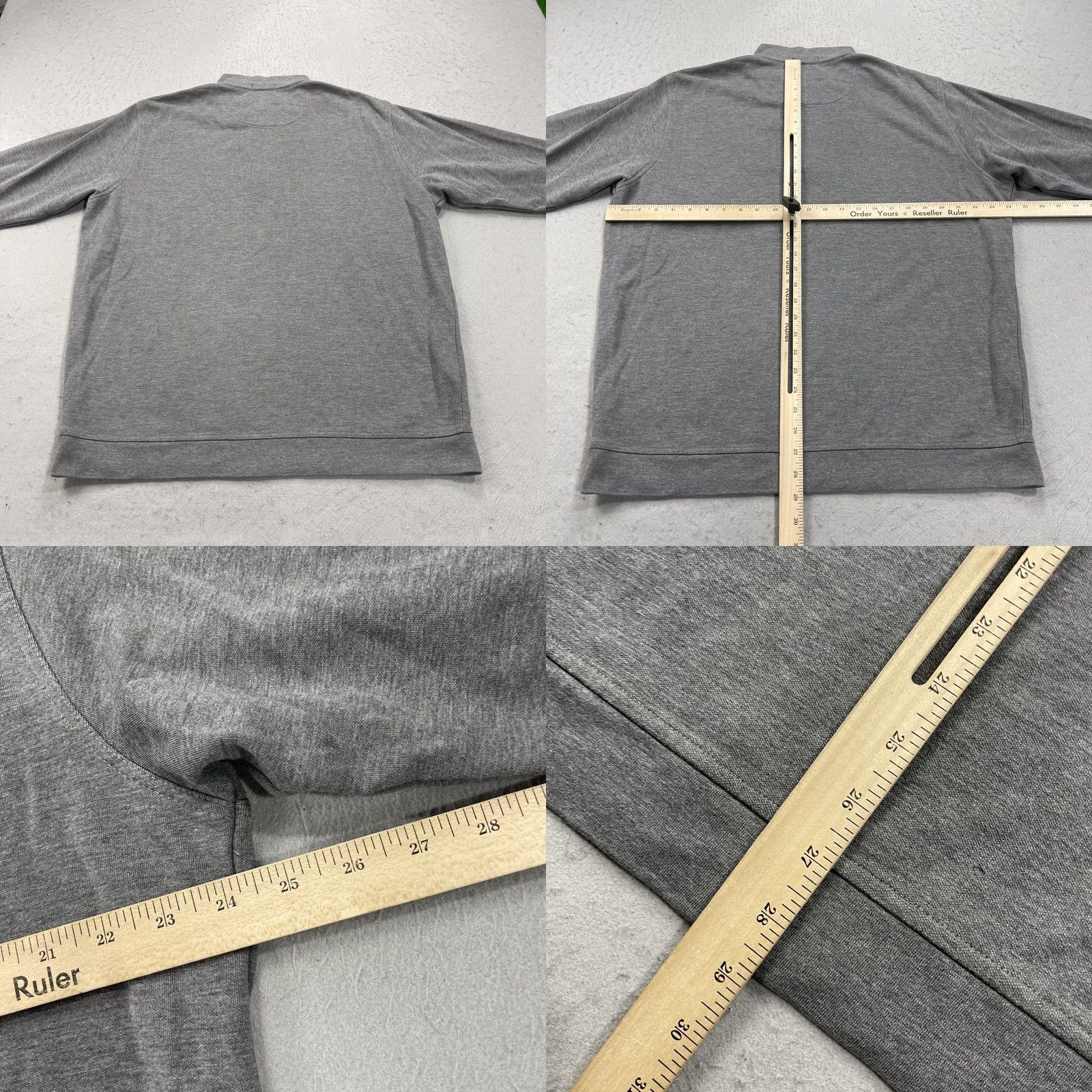 Peter Millar Nike Shirt Mens XL Gray Solid 1/4 Zip Pullover Golf Crown Comfort Interlock Peter Millar Size US XL / EU 56 / 4 - 8 Thumbnail