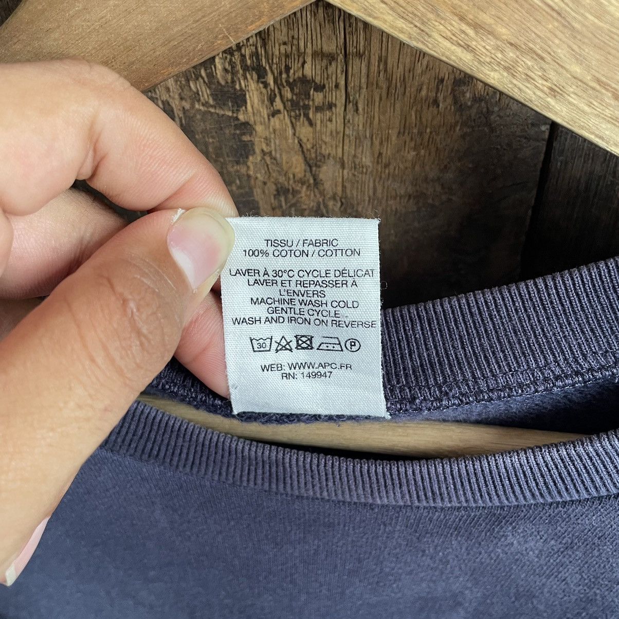 A.P.C. × Vintage Vintage A.P.C Crewneck Sweatshirt Size US XL / EU 56 / 4 - 5 Thumbnail
