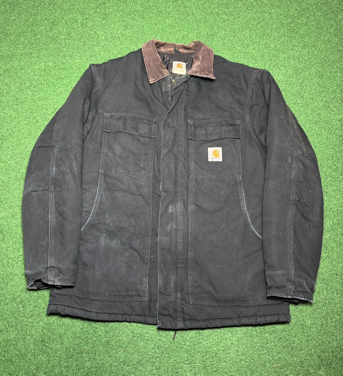 Carhartt Vintage Carhartt C03 Black Full Zip Arctic Work Jacket Size US XL / EU 56 / 4 - 1 Thumbnail
