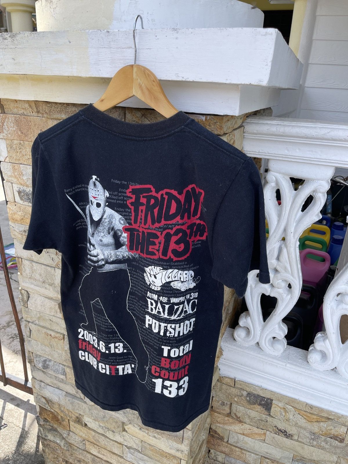 Band Tees × Expert Horror Last Drop🔥Rare🔥Vtg FRIDAY THE 13th x Balzac Horror T Shirt Size US S / EU 44-46 / 1 - 4 Thumbnail