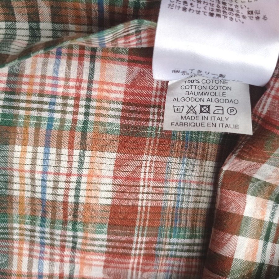 Etro ETRO 43 jacquard plaid casual shirt made in italy Size US XL / EU 56 / 4 - 4 Thumbnail