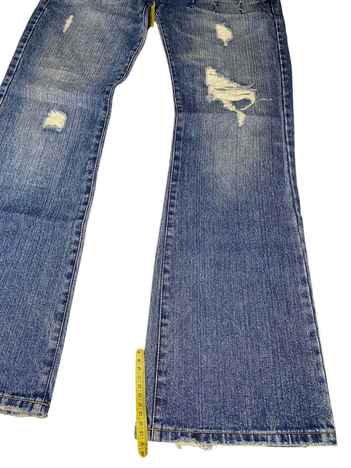 If Six Was Nine 2000's Armee Double Waist Laced Flared Jeans Size US 29 - 9 Thumbnail