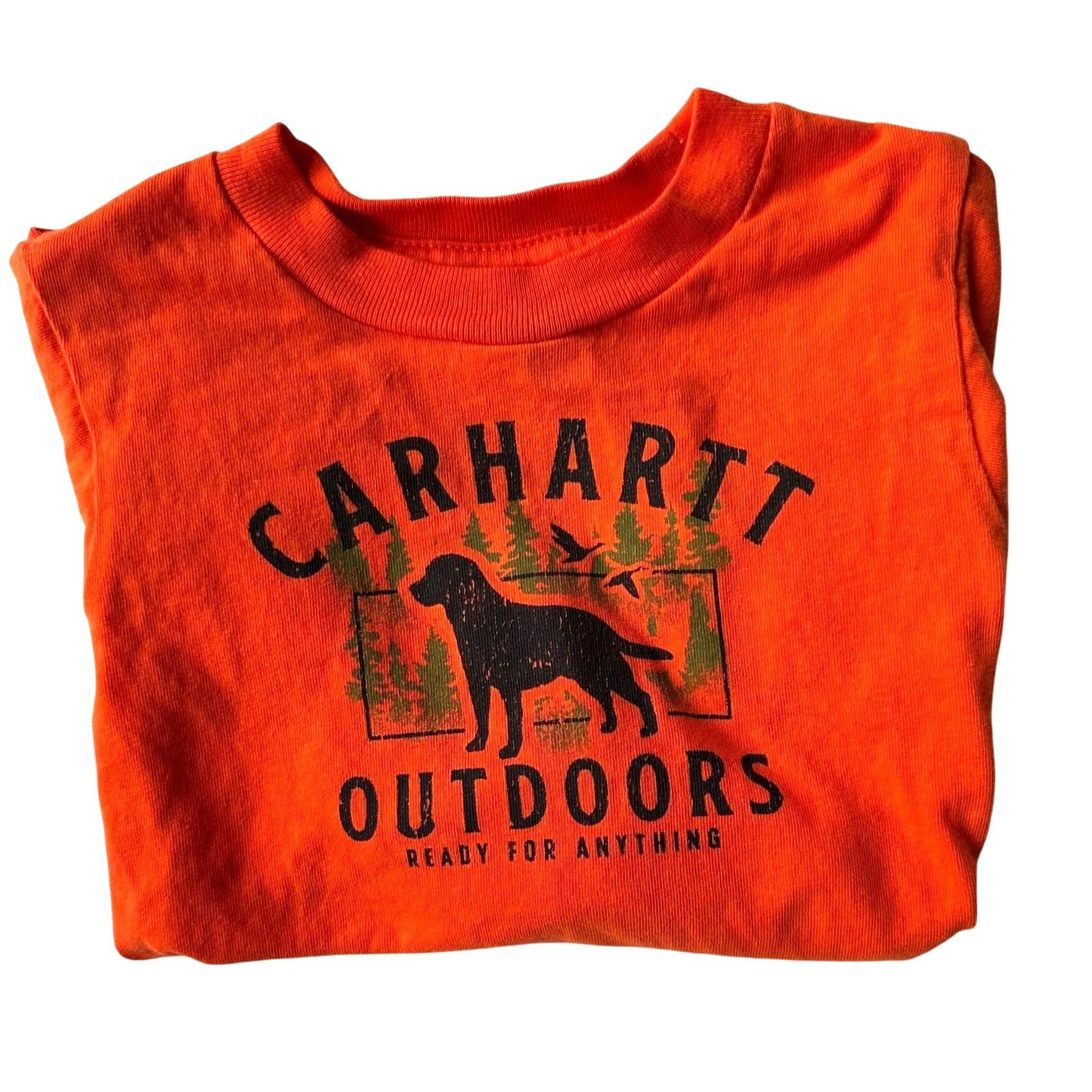 Carhartt Carhartt Outdoors Baby Shirt 6 Months Orange Black Labrador Size US XXS / EU 40 - 3 Thumbnail