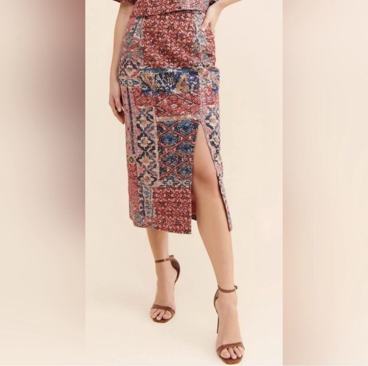 Anthropologie Nikita Mhaisalkar Anthropologie women’s cotton abstract Size 30" / US 8 / IT 44 - 1 Thumbnail