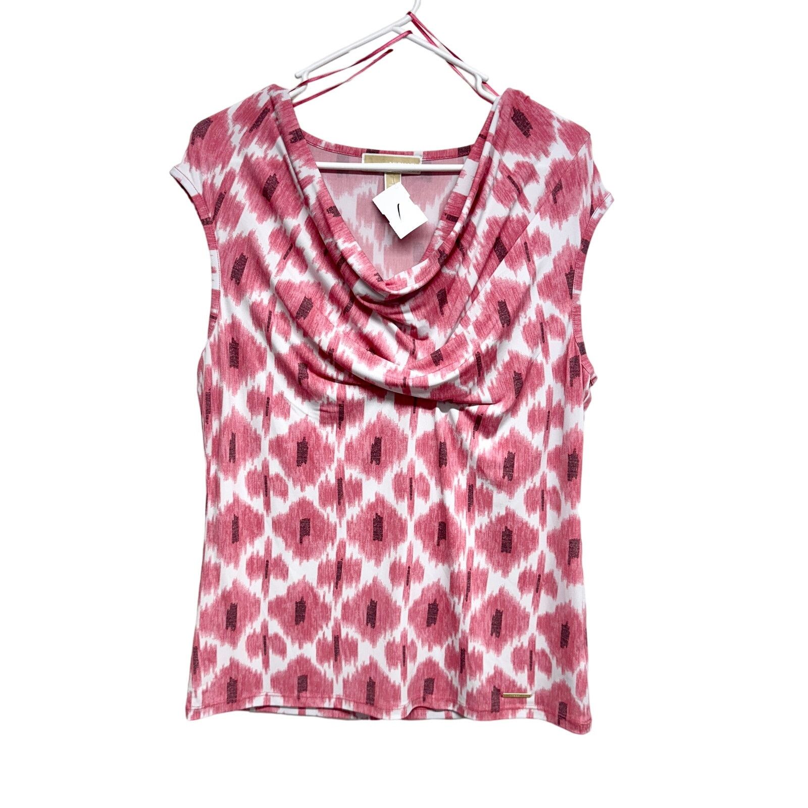 Michael Kors Michael Michael Kors Sleeveless Pink & White Top Size Large Size L / US 10 / IT 46 - 1 Thumbnail