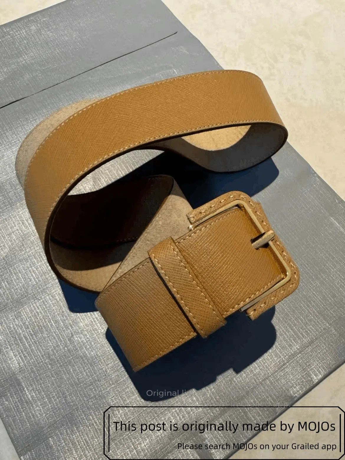 Prada Prada Vitage Style Brown Buckle Belt. Size ONE SIZE - 1 Thumbnail