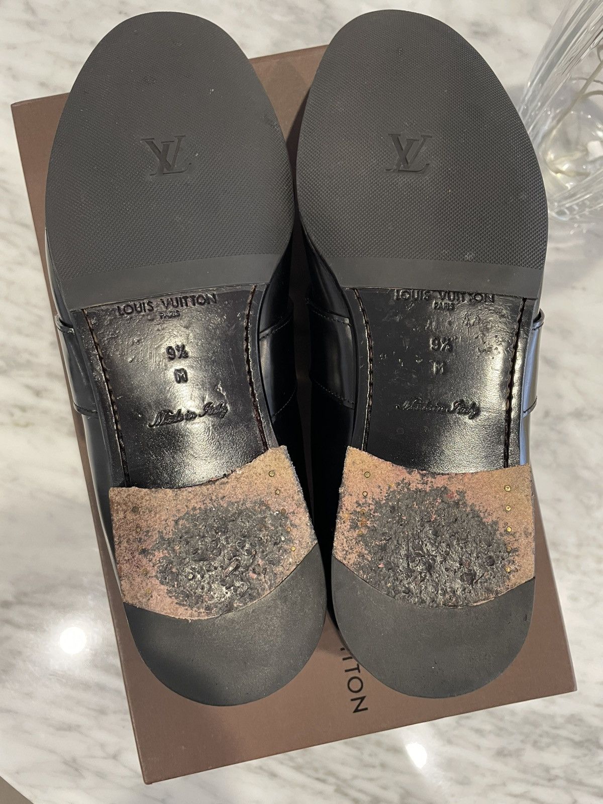 Louis Vuitton Black Damier Louis Vuitton loafer Size US 9.5 / EU 42-43 - 5 Thumbnail
