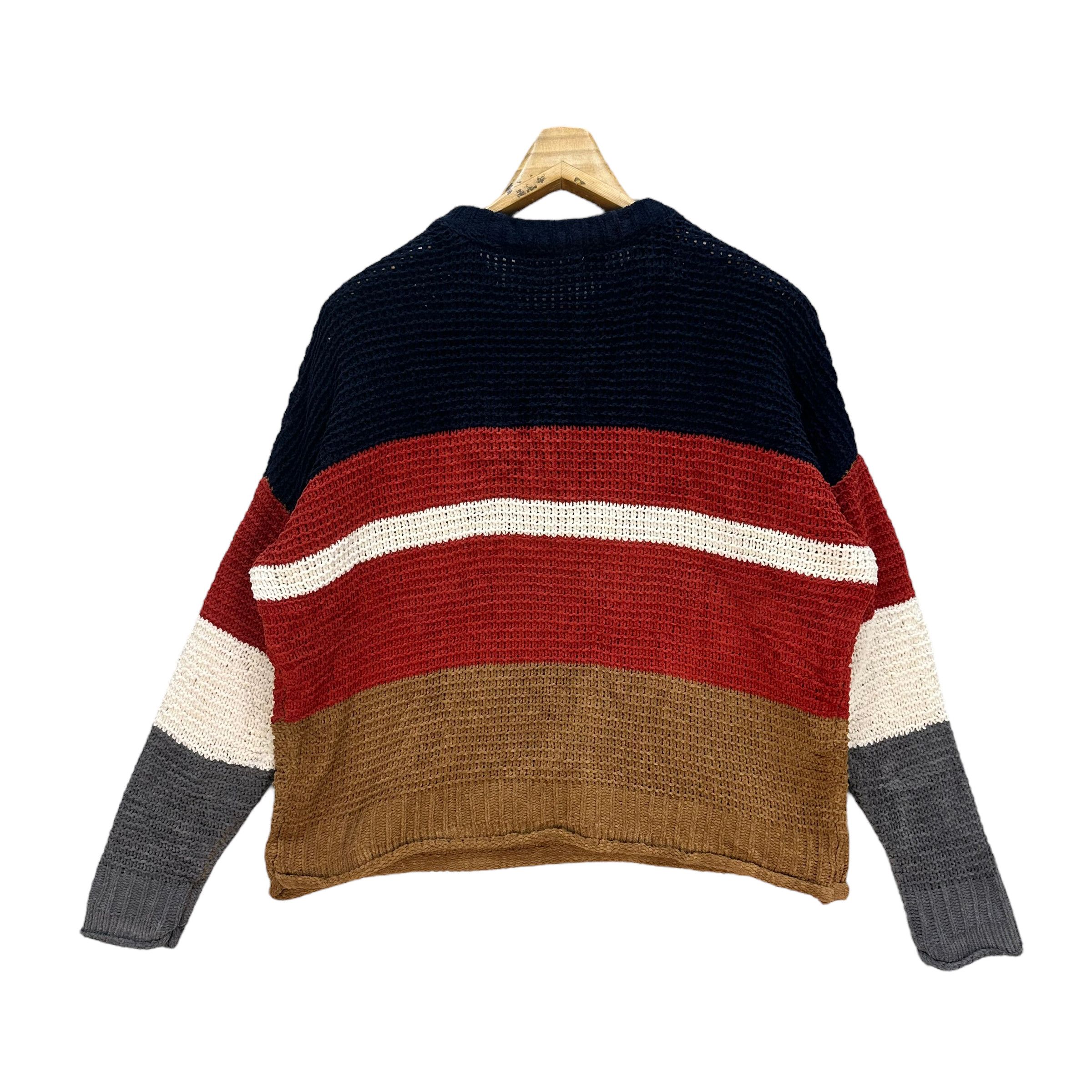 Japanese Brand NICO AND ... COLORBLOCK KNITTED SWEATER #8426-008 Size M / US 6-8 / IT 42-44 - 9 Thumbnail