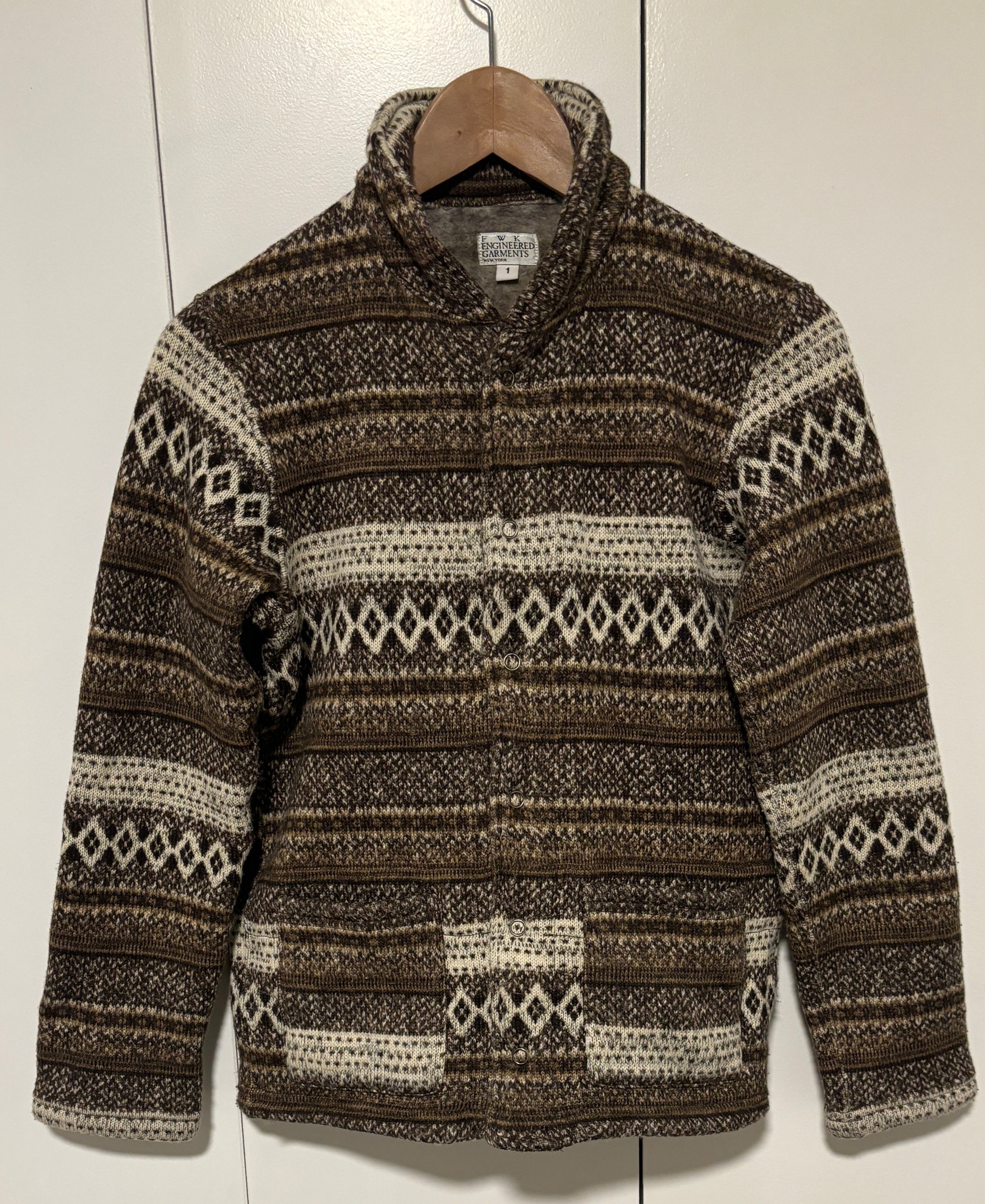 Engineered Garments Fleece Jacket Brown Women’s size 1 Size S / US 4 / IT 40 - 1 Thumbnail
