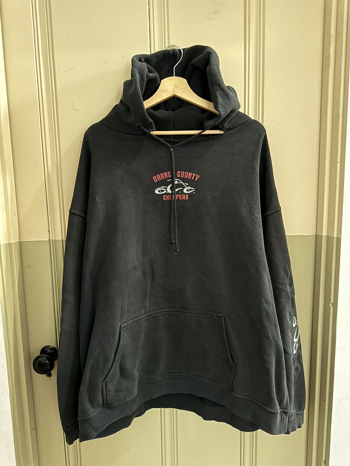 image of Orange County Choppers Biker Harley Davidson Hoodie in Black, Men's (Size XL)