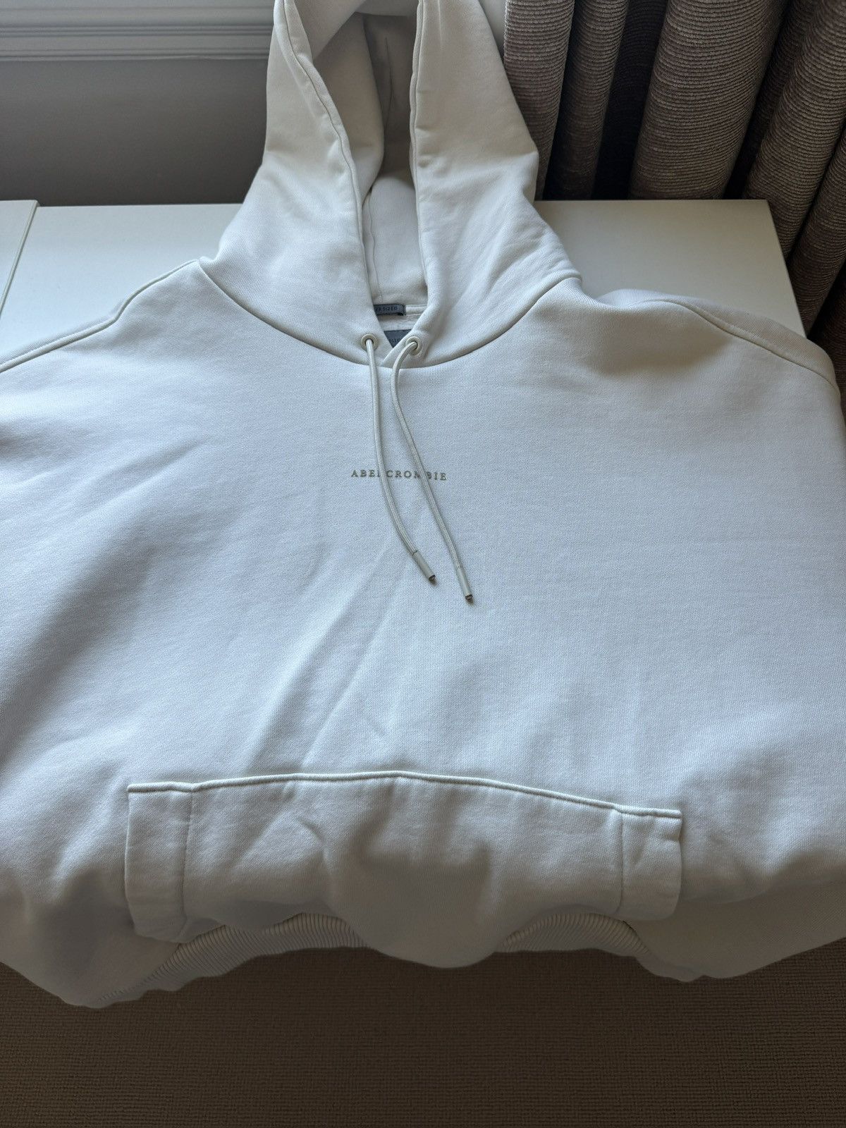 Abercrombie & Fitch Oversized Hoodie - Beige - Abercombie Size US L / EU 52-54 / 3 - 4 Thumbnail