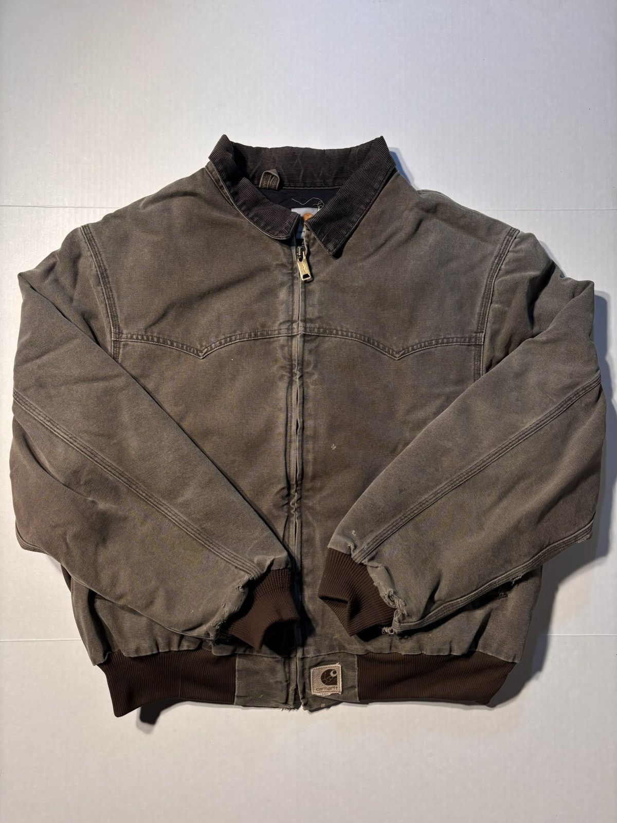Carhartt Carhartt Sante Fe 90’s Duck Canvas Lined Workwear Jacket 2XL Size US XXL / EU 58 / 5 - 1 Thumbnail