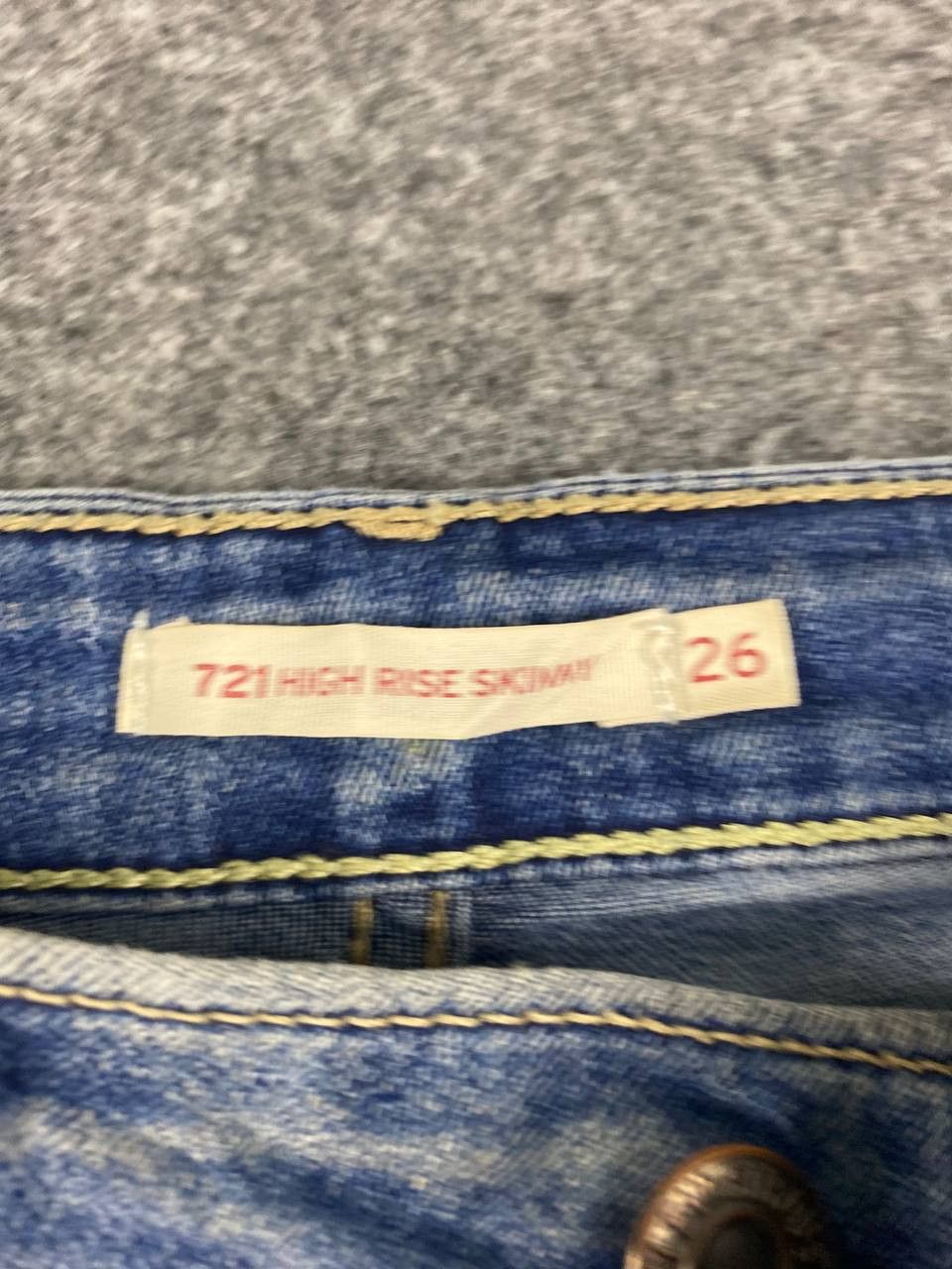 Levi's levis 721 high rise skinny distressed denim Size 28" / US 6 / IT 42 - 13 Thumbnail