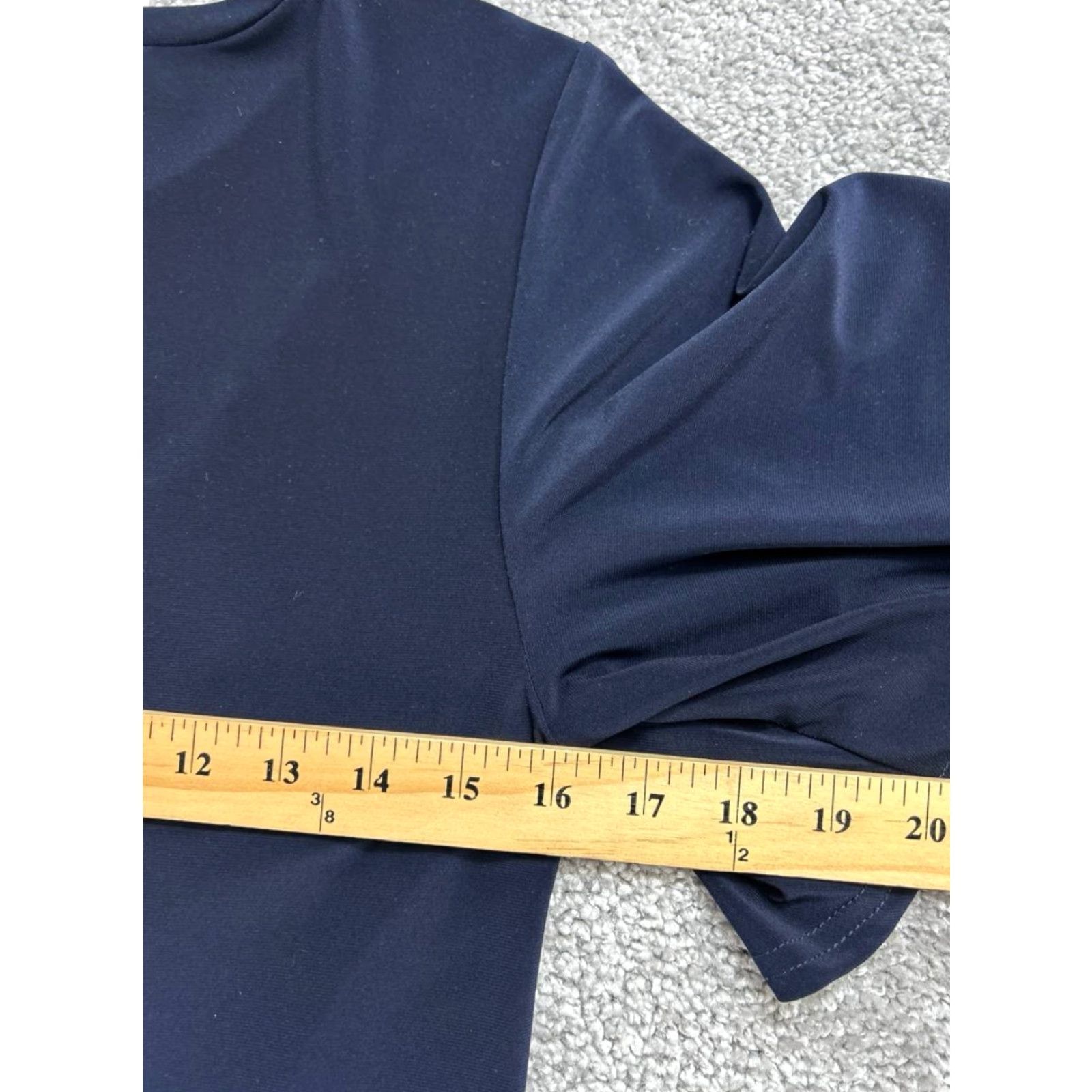 Joseph Ribkoff Joseph Ribkoff T Shirt Womens 8 Blue Flutter Sleeve Knotted Tie Front Crew Neck Short Sleeve Blouse Satin? Size M / US 6-8 / IT 42-44 - 7 Thumbnail