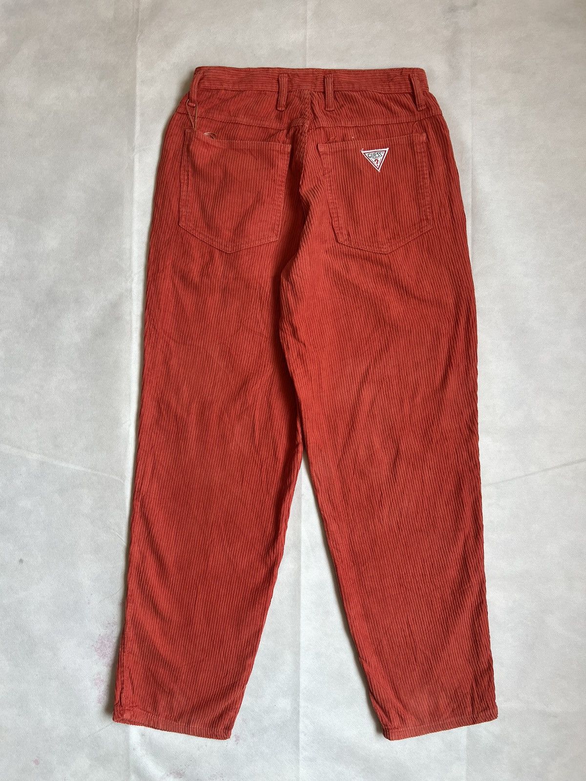 Georges Marciano Guess by Georges Marciano Orange Corduroy Statement Pants Size US 28 / EU 44 - 7 Thumbnail