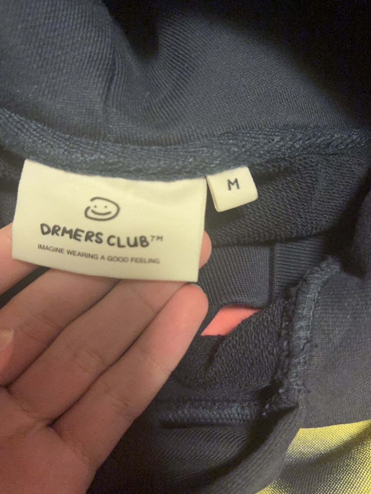 Other Drmers Flower Graffiti Hoodie (Navy & Yellow) Size US M / EU 48-50 / 2 - 3 Thumbnail