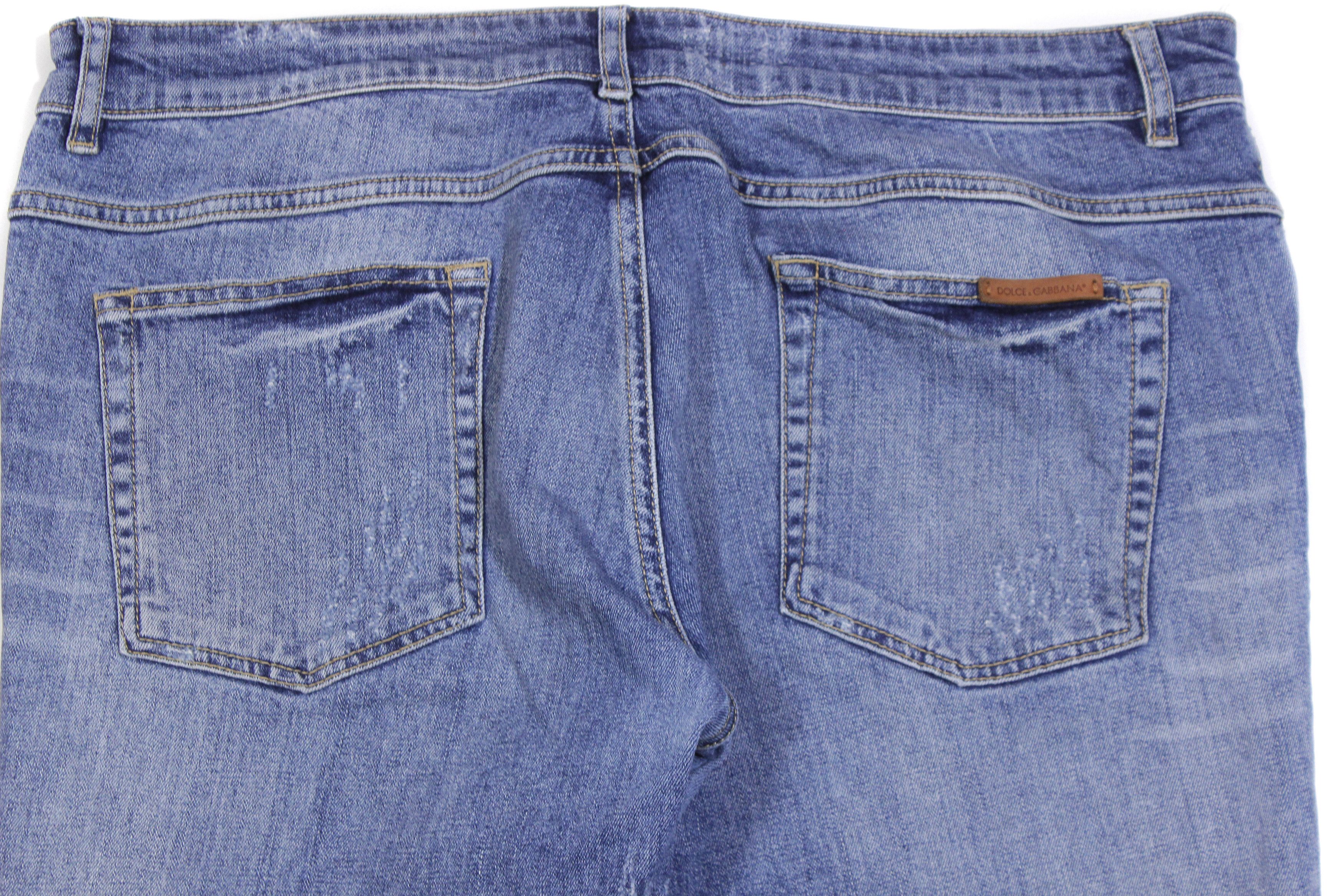 Dolce & Gabbana Gold 14 Faded Jeans Size US 40 / EU 56 - 4 Thumbnail