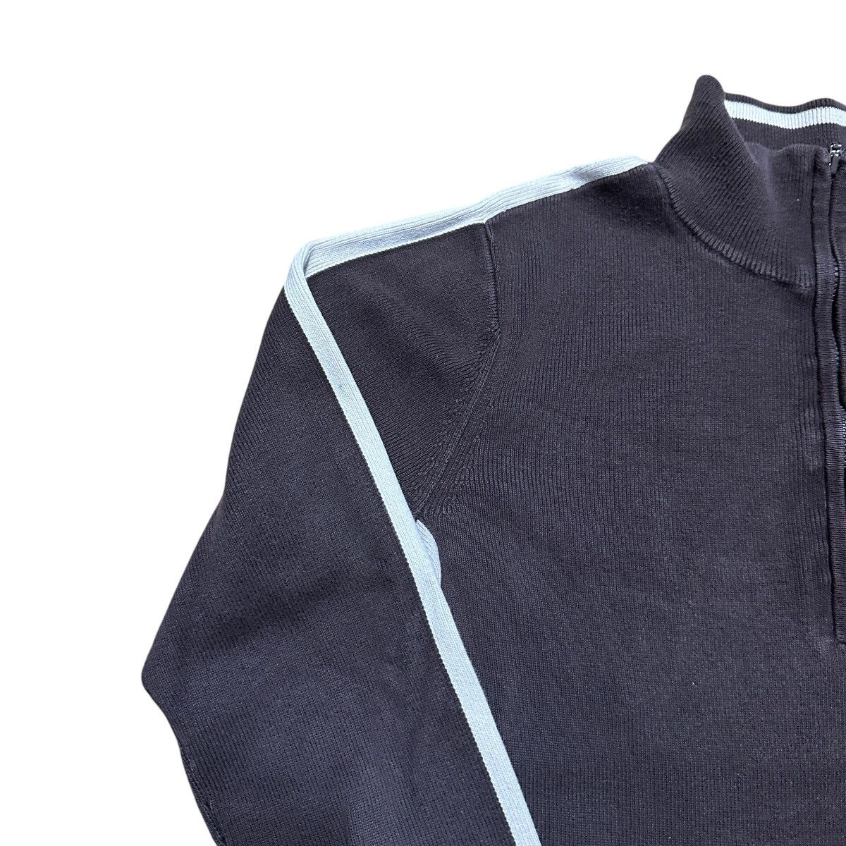 Polo Ralph Lauren × Vintage Vintage 90s Polo Jeans Brown Quarter Zip Sweatshirt Size M / US 6-8 / IT 42-44 - 2 Thumbnail