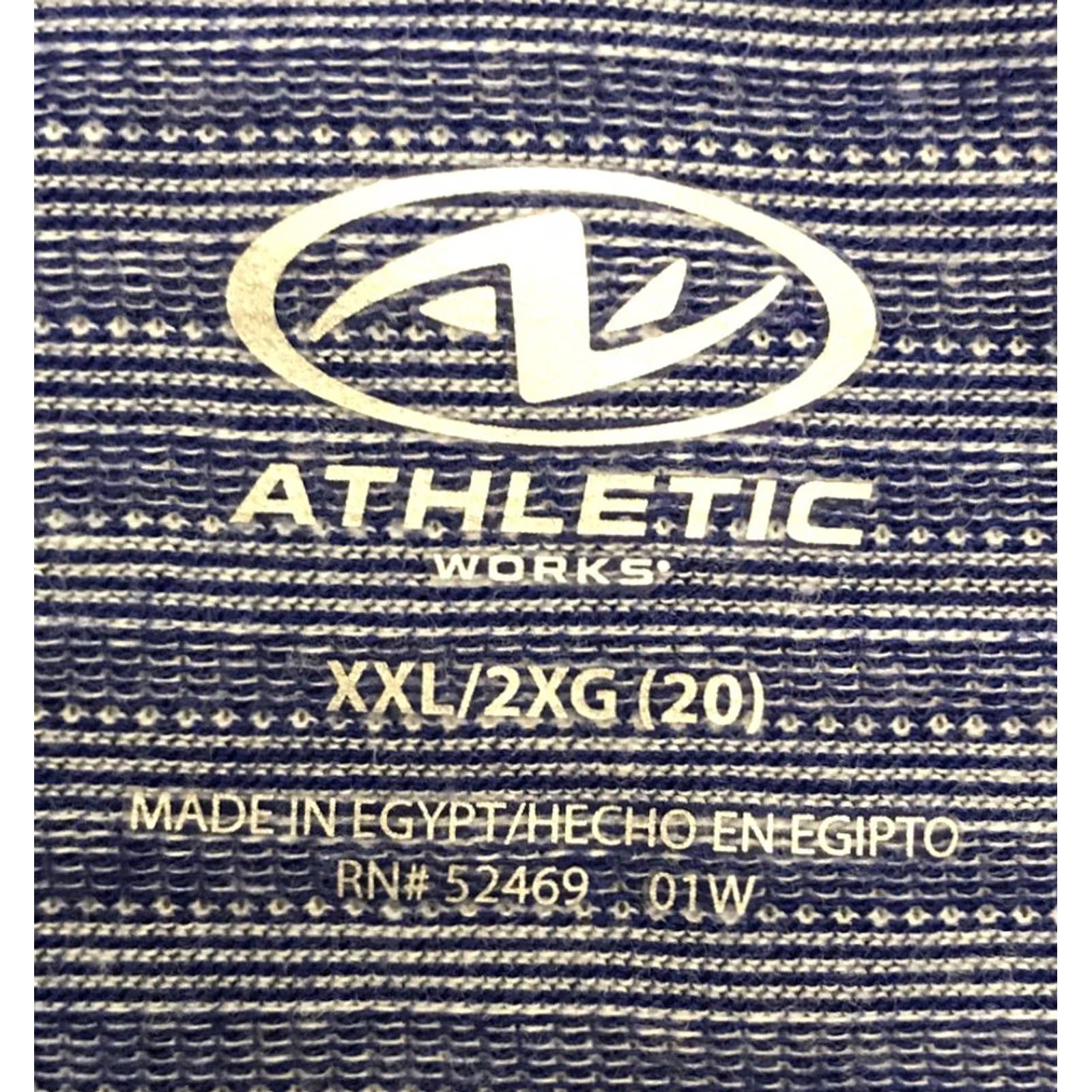 Athletic Works XXL Athletic Works Women's Dri-Works Tank Top Striped Blue NWT 2XL Activewear Tank Women Plus Size Size XXL / US 16-18 / IT 52-54 - 3 Thumbnail