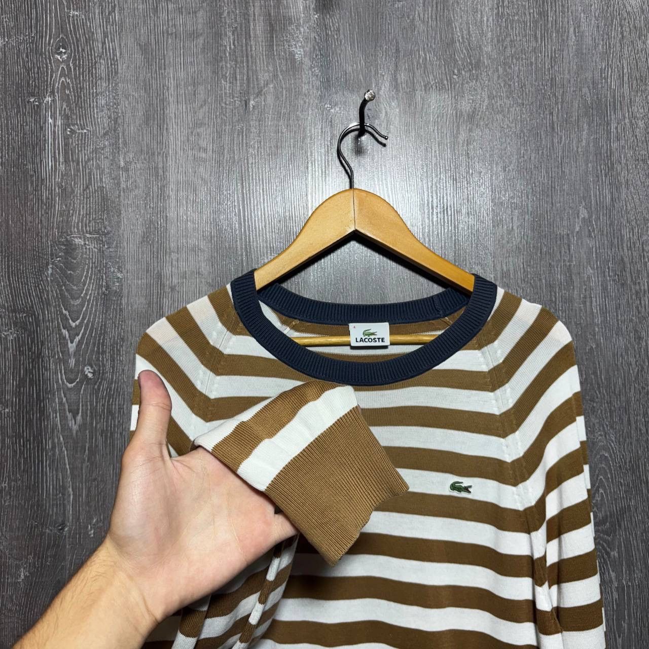 Lacoste Lacoste Beige Sweater Size US S / EU 44-46 / 1 - 5 Thumbnail