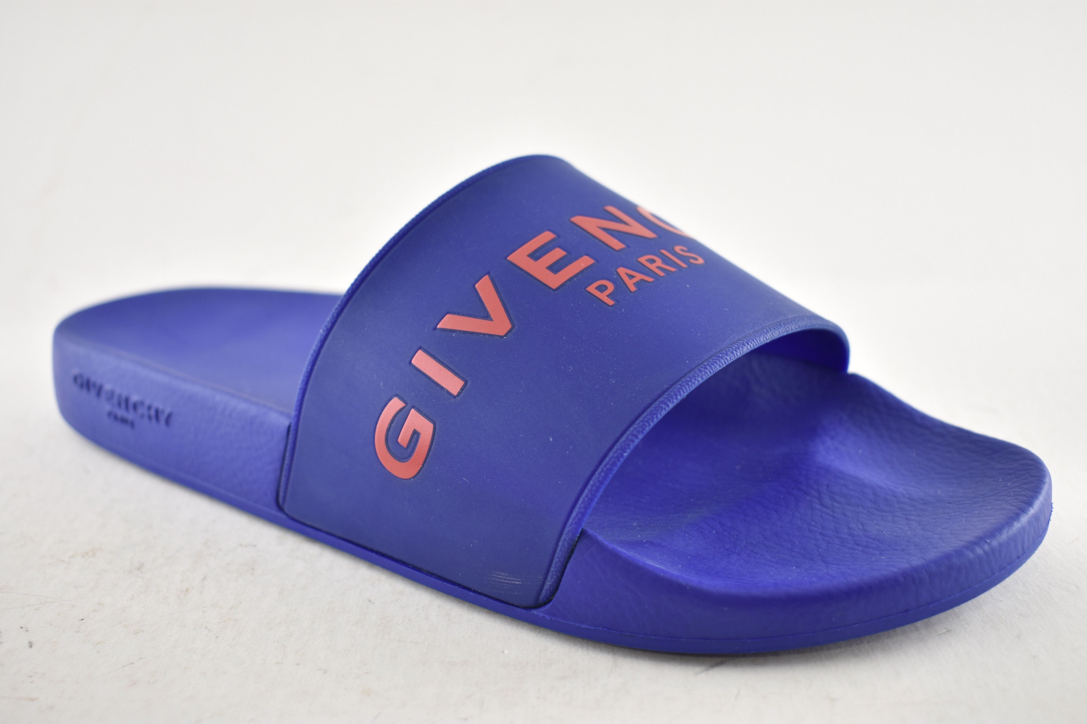 Givenchy Paris Red Logo Rubber Pool Slide Sandal Flip Flop 44 11 Size US 11 / EU 44 - 4 Thumbnail