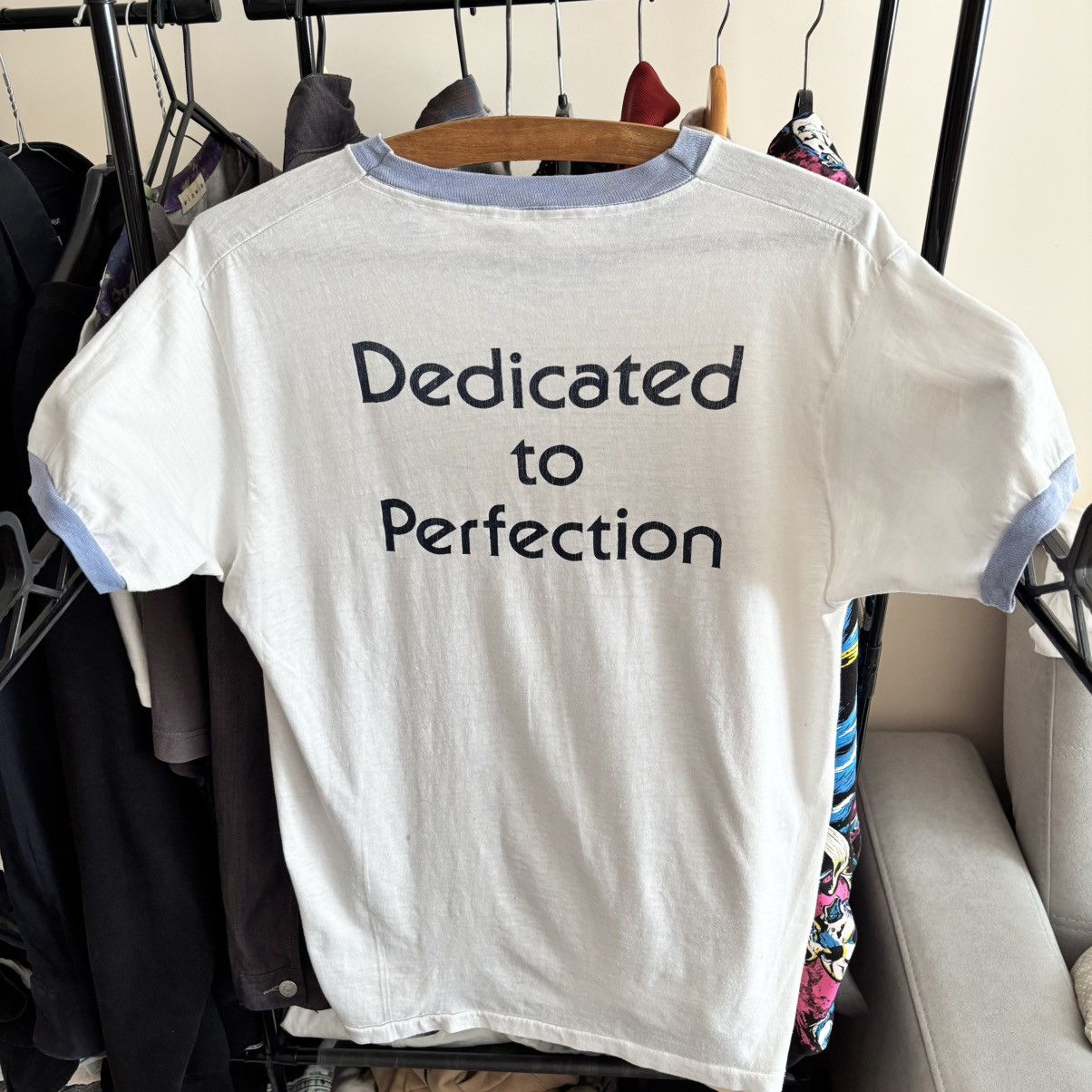 Vintage Vintage 70’s College KHL Dedicated To Perfection T-Shirt ERD Size US L / EU 52-54 / 3 - 1 Thumbnail
