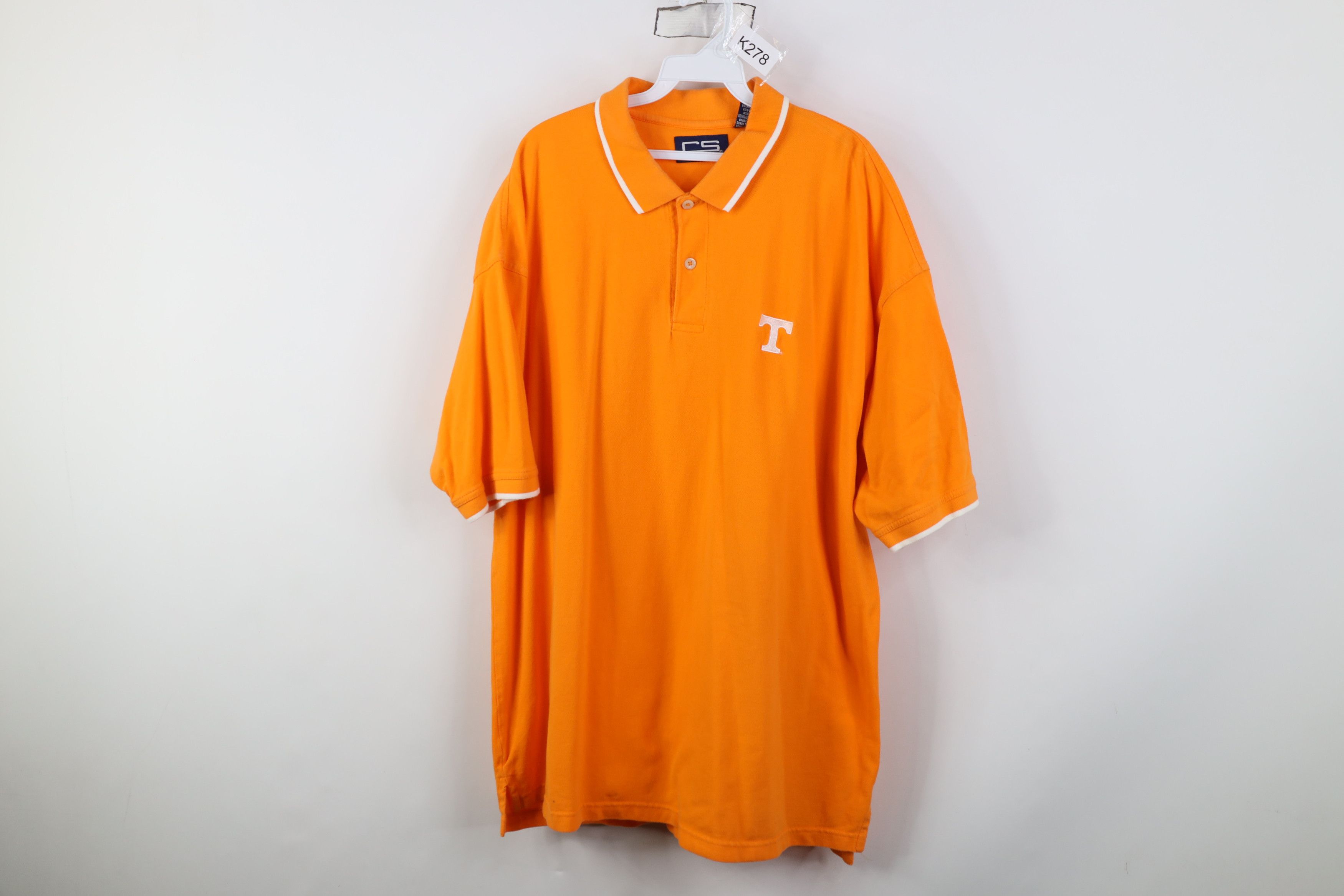 Vintage Vintage 90s University of Tennessee Short Sleeve Polo Shirt Size US XXL / EU 58 / 5 - 1 Thumbnail