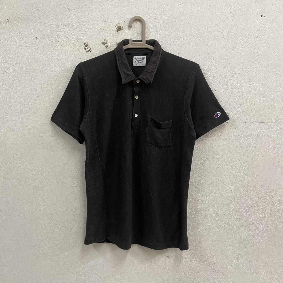 Champion × Vintage 🔥Vintage Champion Reverse Weave Single Pocket Polos Shirts Size US S / EU 44-46 / 1 - 1 Thumbnail