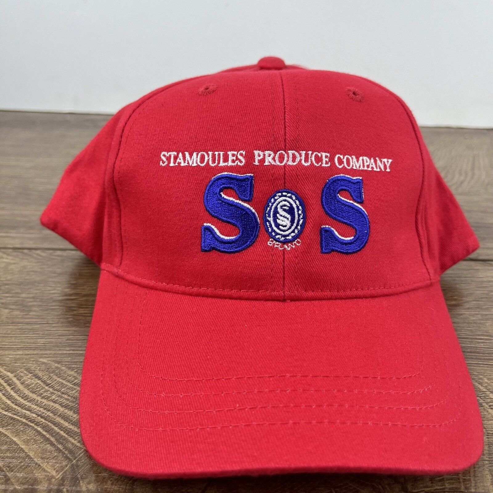 Other Stomoules Produce Hat SOS Hat Red Cap Adjustable Hat Red Adu Size ONE SIZE - 2 Thumbnail