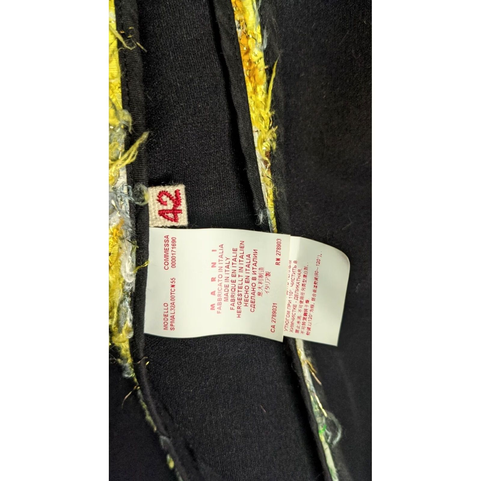 Marni Marni Floral Fuzzy Gold Chesterfield Jacket Multicolor 42 Italy Women Jacket Multicolor 42 Louis? Size M / US 6-8 / IT 42-44 - 7 Thumbnail